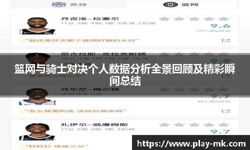 篮网与骑士对决个人数据分析全景回顾及精彩瞬间总结